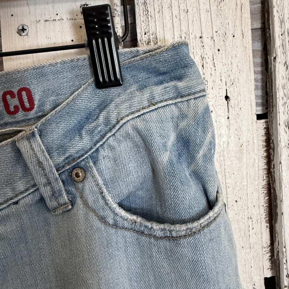 Mossimo Supply Co Bootcut Jeans Women 7 Low Rise Y2K Light Wash 31x32 - Picture 9 of 11